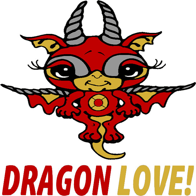 30 Custom Red Bitty Dragon Personalized Address Labels