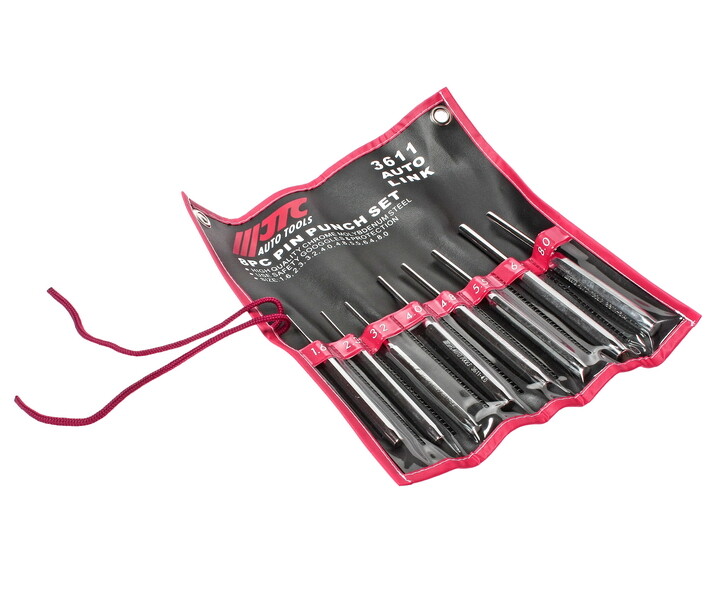 8 PCS PIN PUNCH SET BY JTC 3611