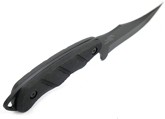 9" Fixed Blade Full Tang Tactical Knife with Sharpener + ABS Sheath
