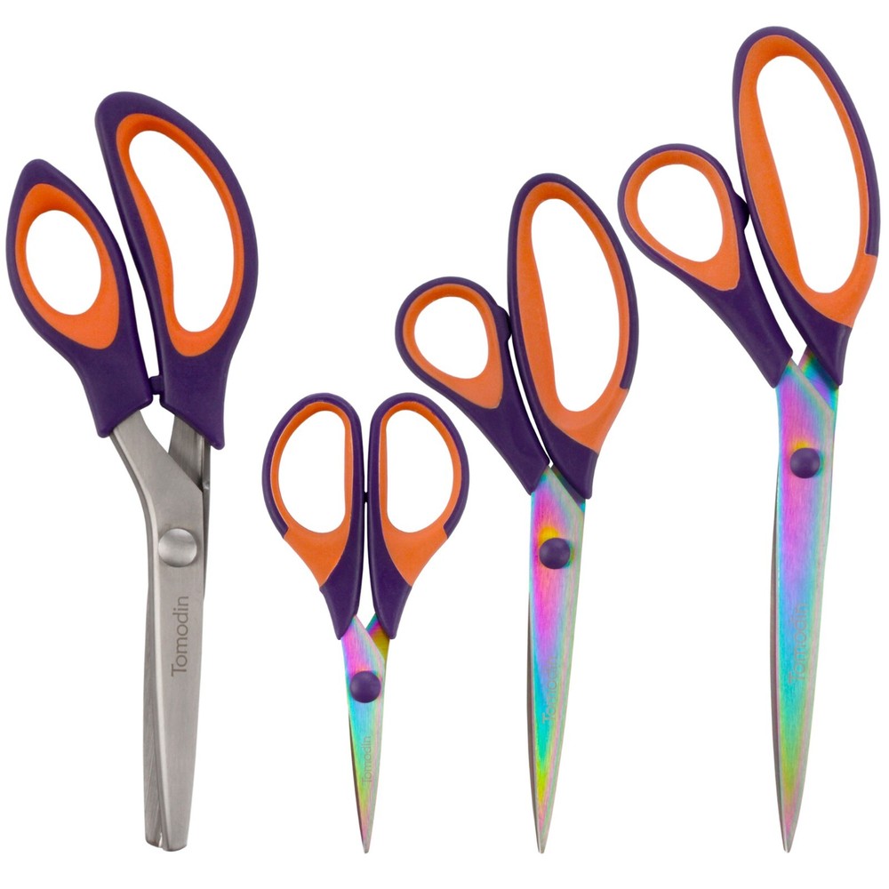 JubileeYarn Titanium Scissors Set - Pinking, Sewing, Arts, Crafts, Office