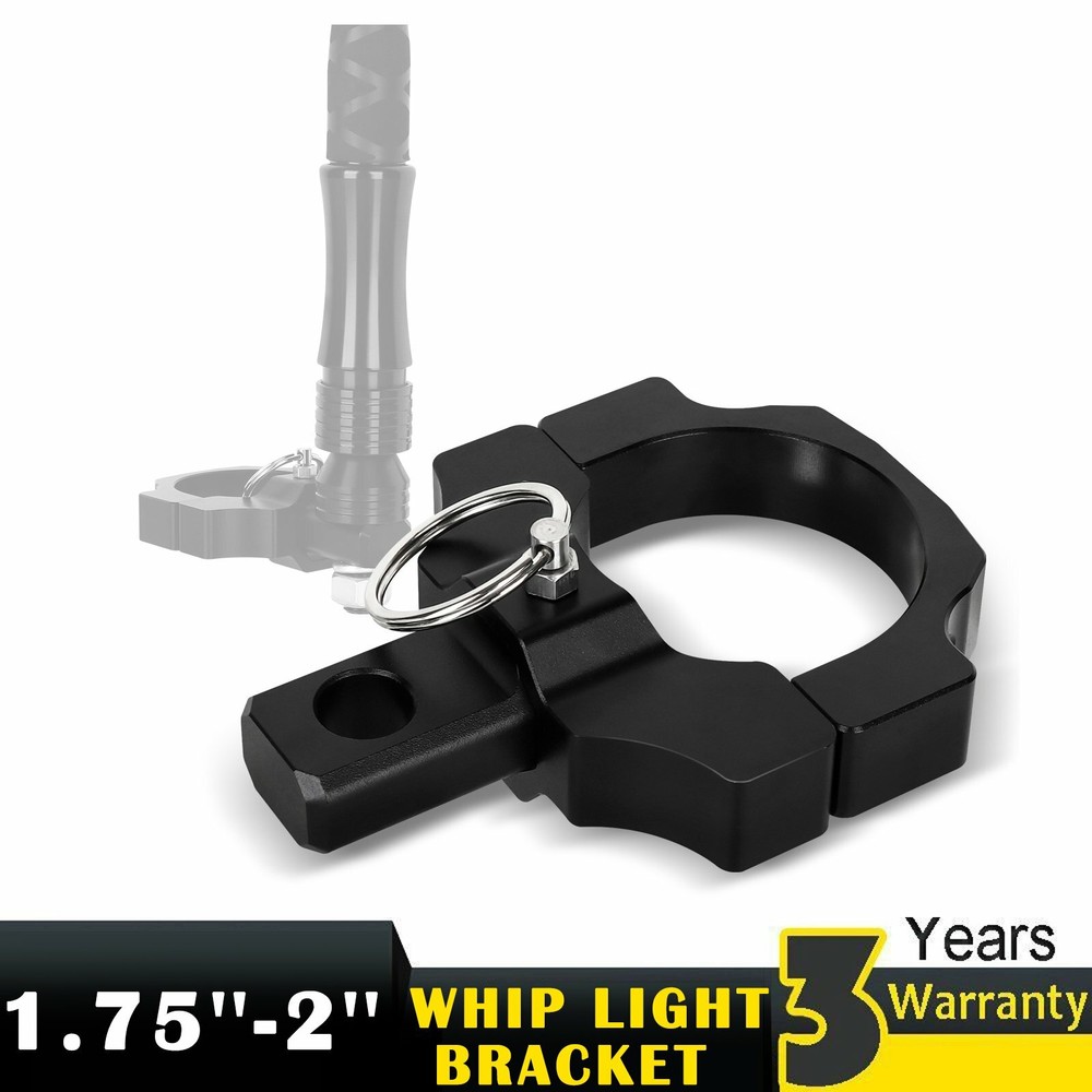 UTV Flag Led Whip Light Holder Clamp Bracket Mounts for 1.75''-2'' Rollbar Cage