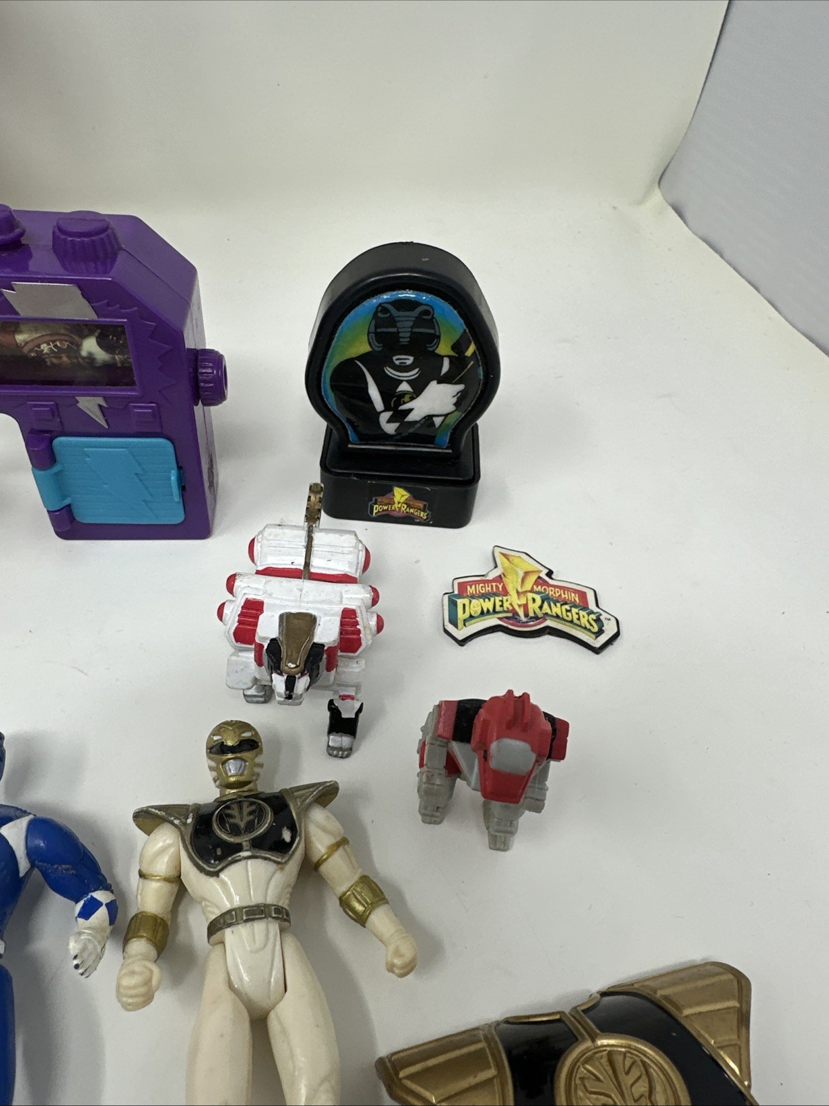 Vintage Power Rangers Toy Lot Bandai 90s Figures parts, and other Items.