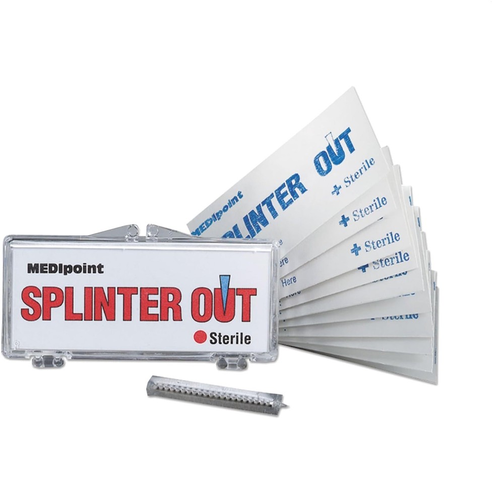 10 Count Splinter Out Tool Set - Portable First Aid Kit Refill for Home & Work