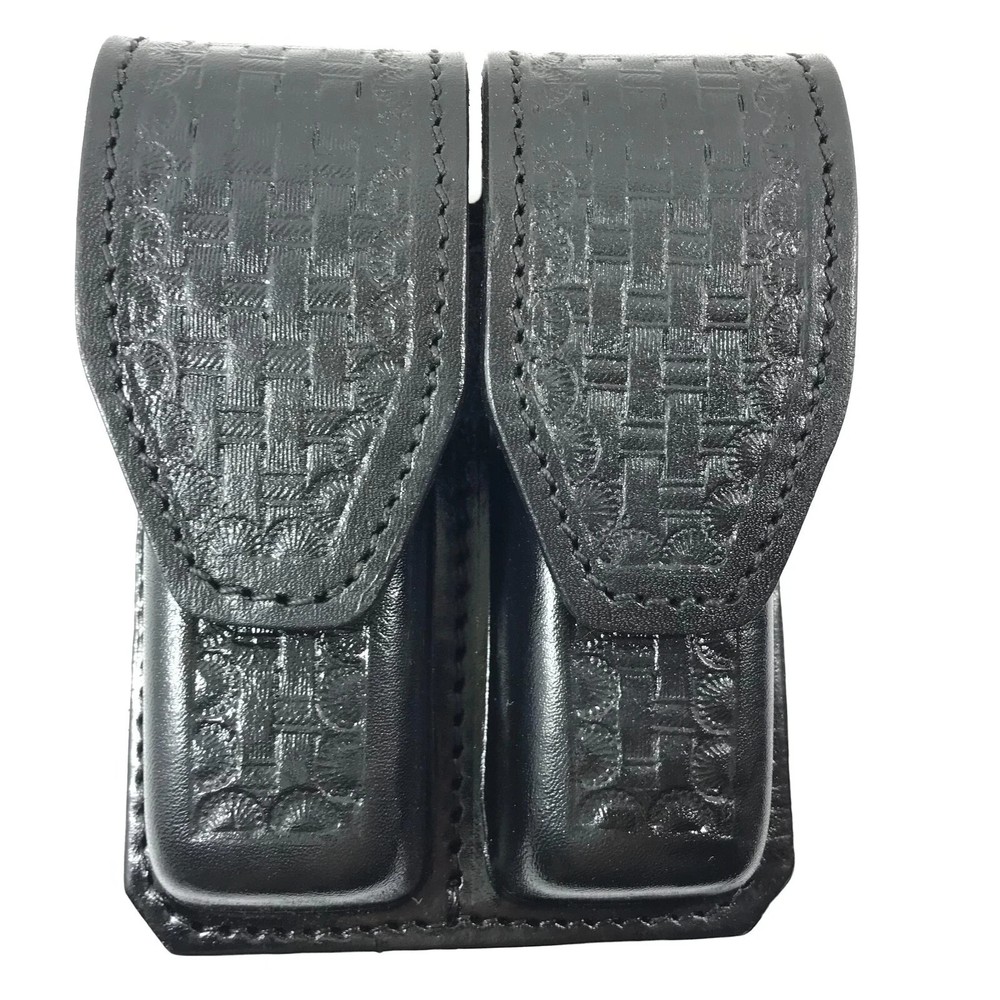 Leather Double Magazine Pouch Holster For Double Stack Magazines