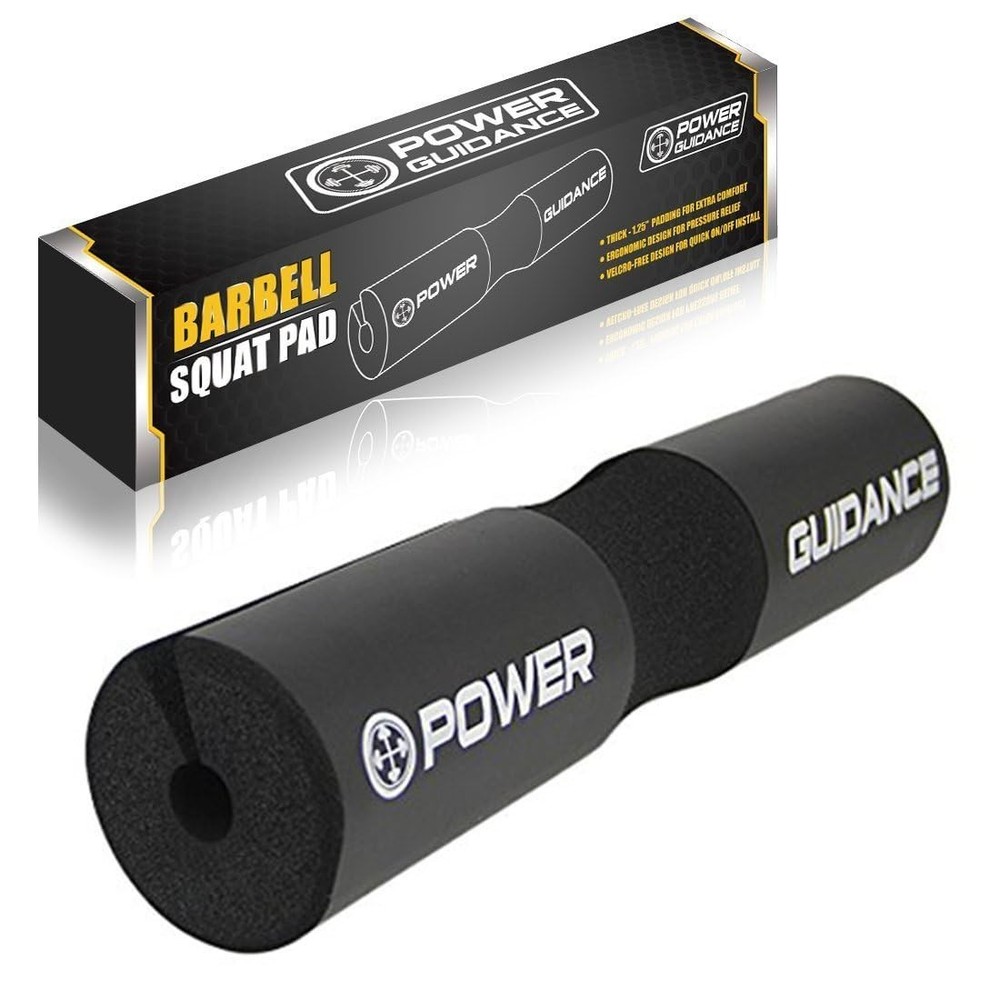 POWERGUIDANCE Barbell Squat Pad - Neck and Shoulder Protective - Black