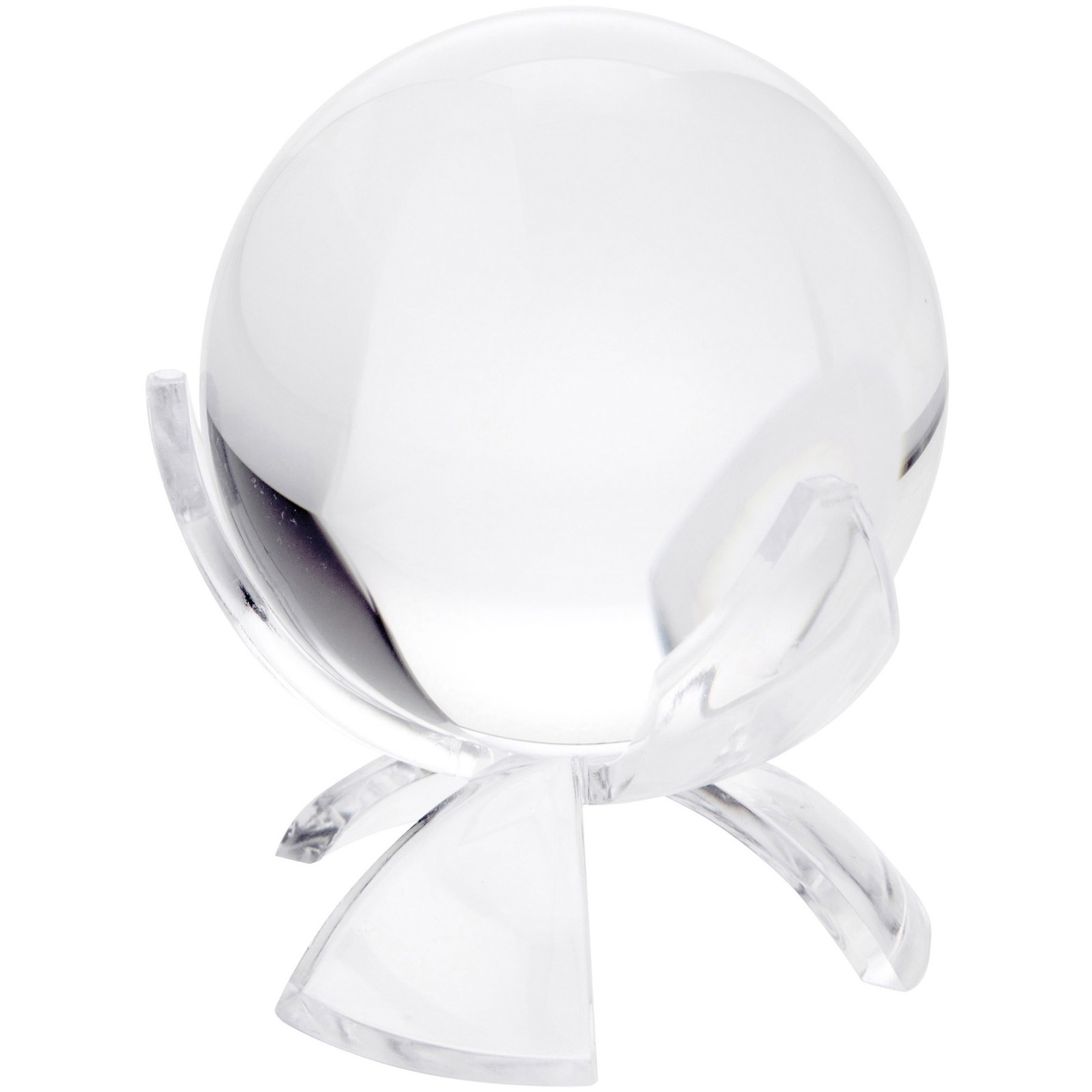 Plymor Clear Acrylic Sphere Flower Petal Display Stand, 1.875" x 2.5" x 2.5"