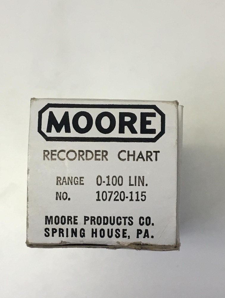 Moore 10720-115 Cylindrical Paper Recorder Chart