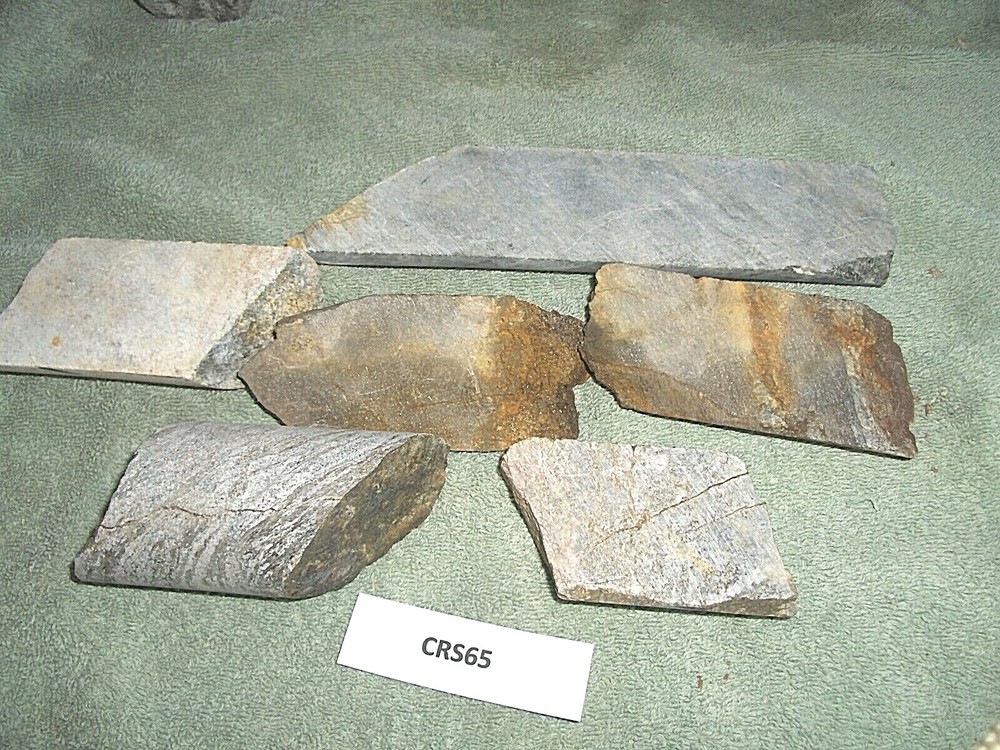 Split Core Samples From Alaska Gold Mine 6 Pieces Split Unsplit CRS65