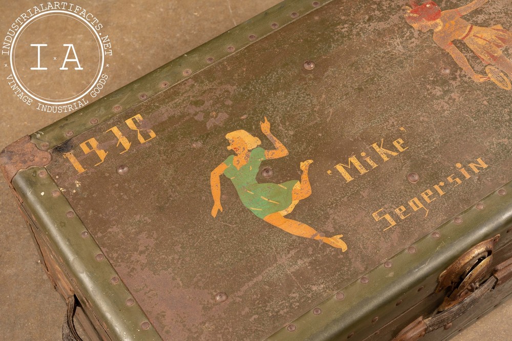 Small Vintage Steamer Trunk