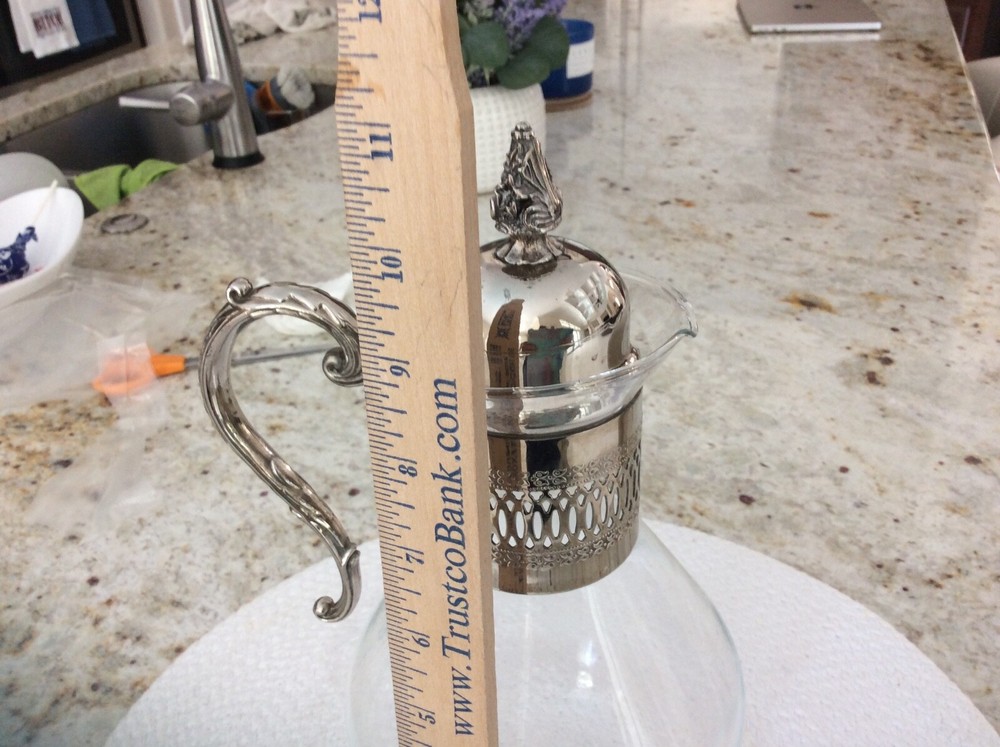 Moroccan style glass pitcher