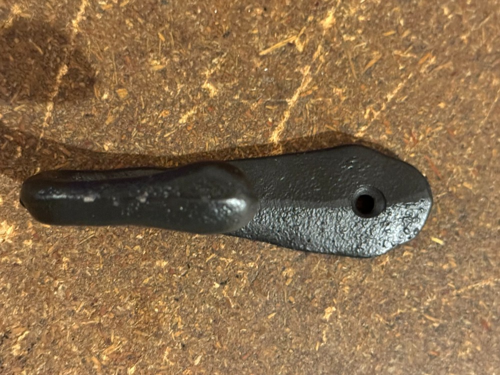 Solid Cast Iron Hook Medieval Primitive Glazed Iron Hammer Coffee Cup Mug Key 4"