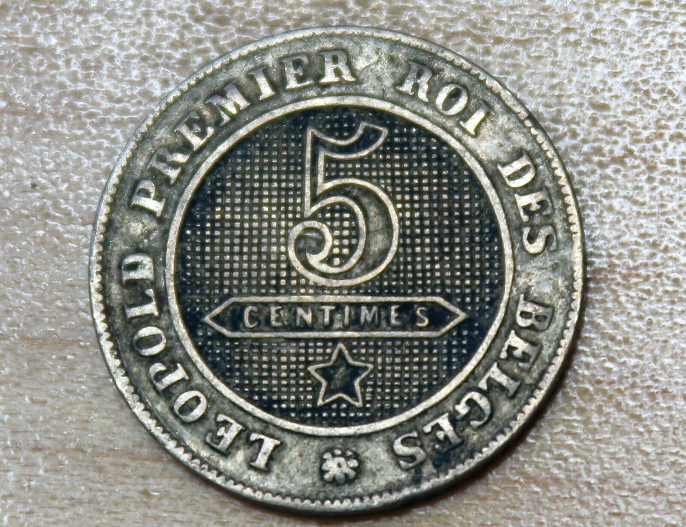 1862 Belgium 5 Centimes