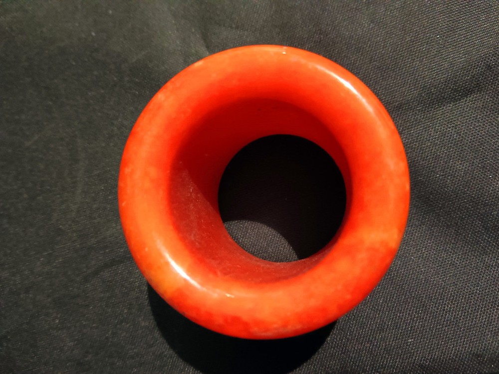 Excellent Chinese Orange Jade Thumb Ring !!!!!