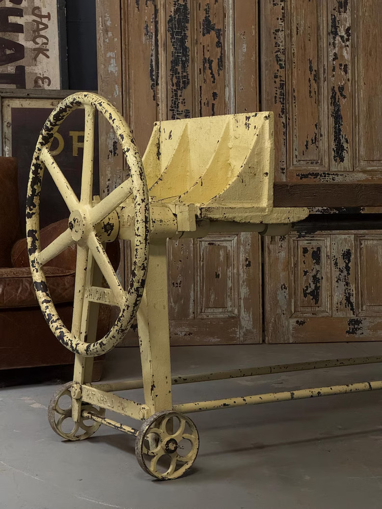 Antique Industrial Clamp Table