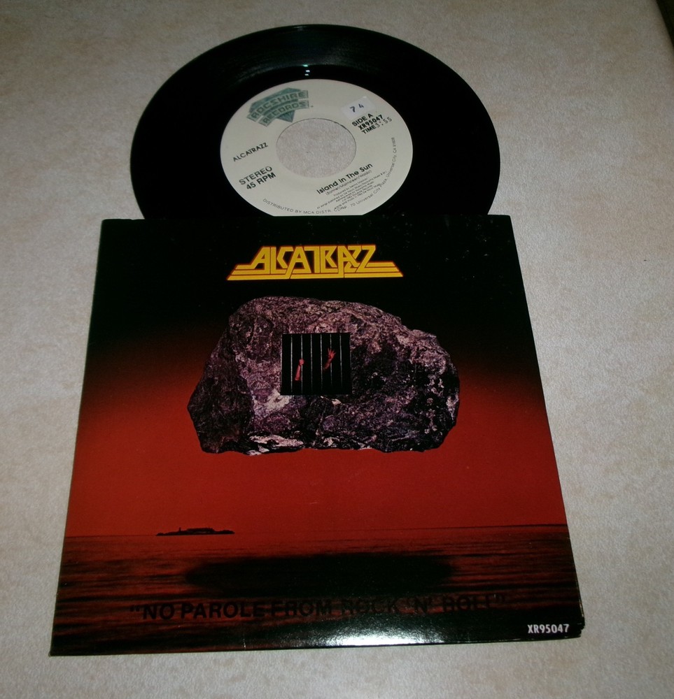 7" 45 RPM Alcatrazz Island In The Sun USA Picture Sleeve Graham Bonnet Yngwie
