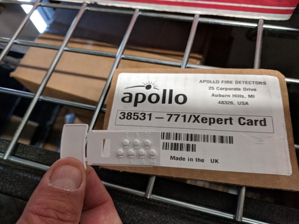 Gamewell Apollo Detector Base Address Key " XPERT Programming Card " 200+ AVAIL.