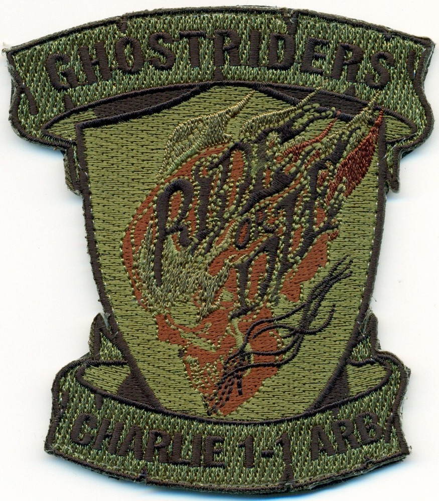 US ARMY C COMPANY, 1-1st ATTACK RECONAISSANCE BATTALION GHOSTRIDERS PATCH