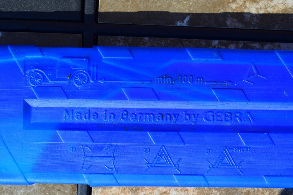 BMW Fold Up Warning Triangle with original case. Genuine BMW part.