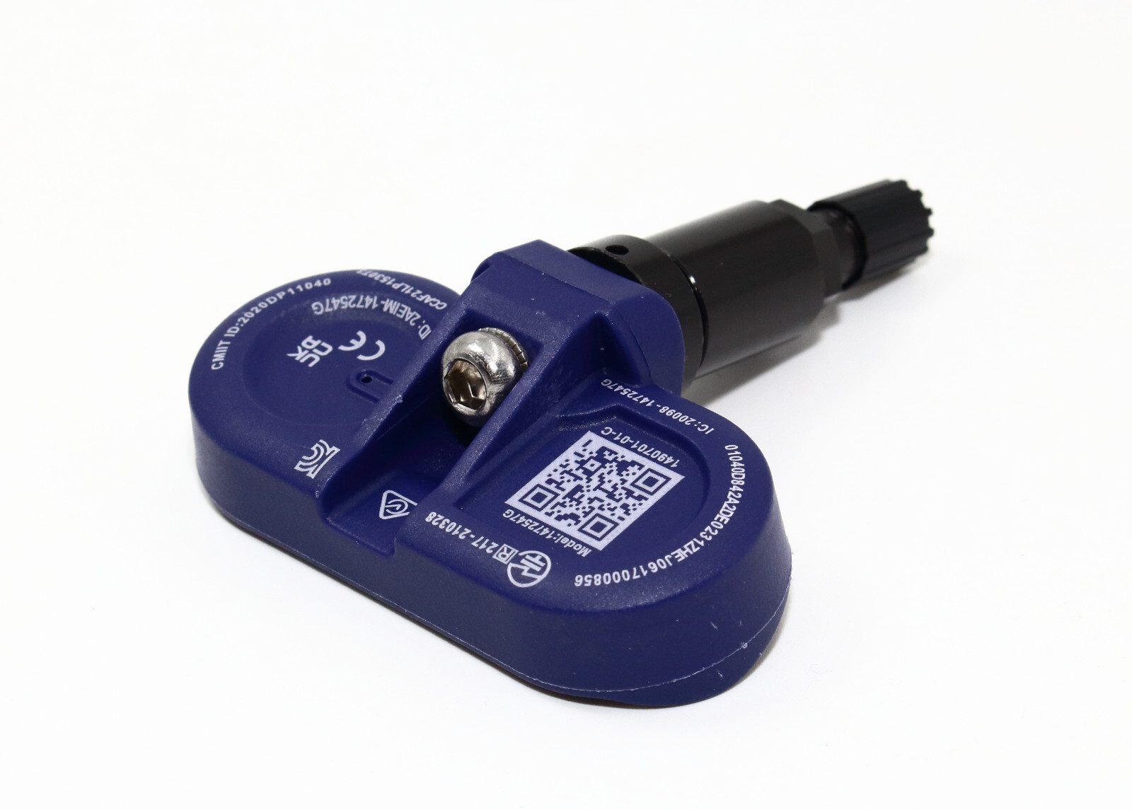 4 TPMS Gloss Black Valve Stem Tire Pressure Sensors Tesla Model 3 Y Bluetooth