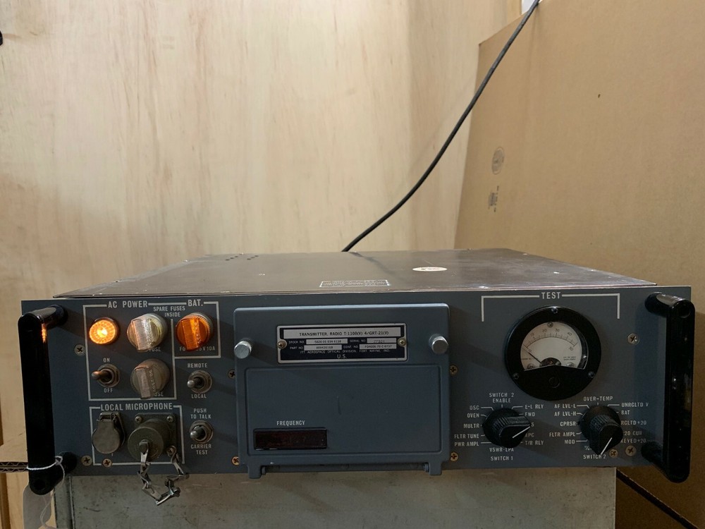ITT Aerospace Optical Division T-1108(V) 4/GRT-21(V) Radio Transmitter 8004201G8