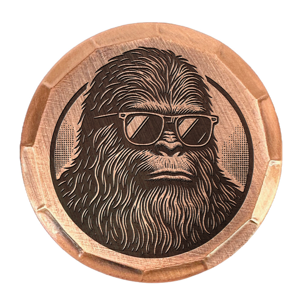 Sasquatch Embossed Copper Golf Ball Marker by Sunfish
