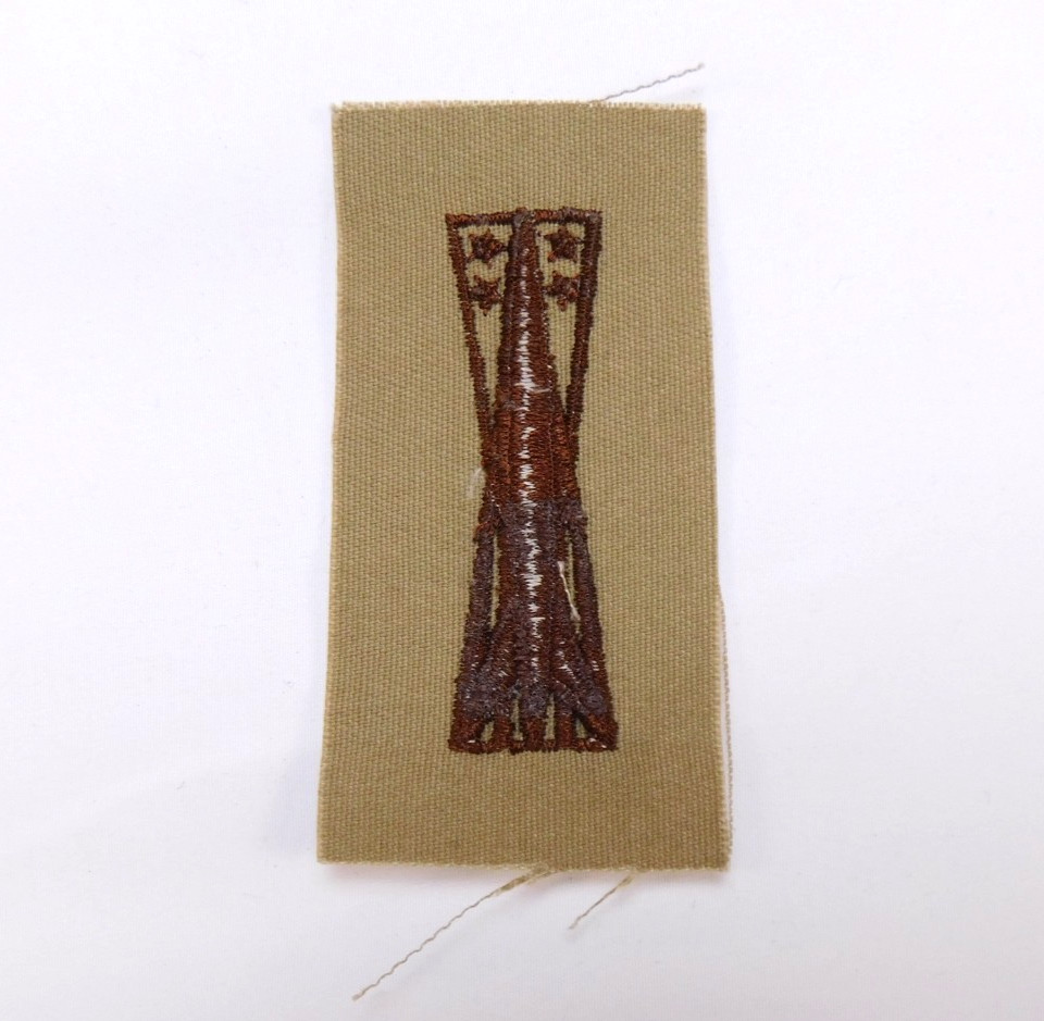 Air Force USAF Basic Missileman Badge Cloth Desert Tan Brown DCU Patch Sew-On