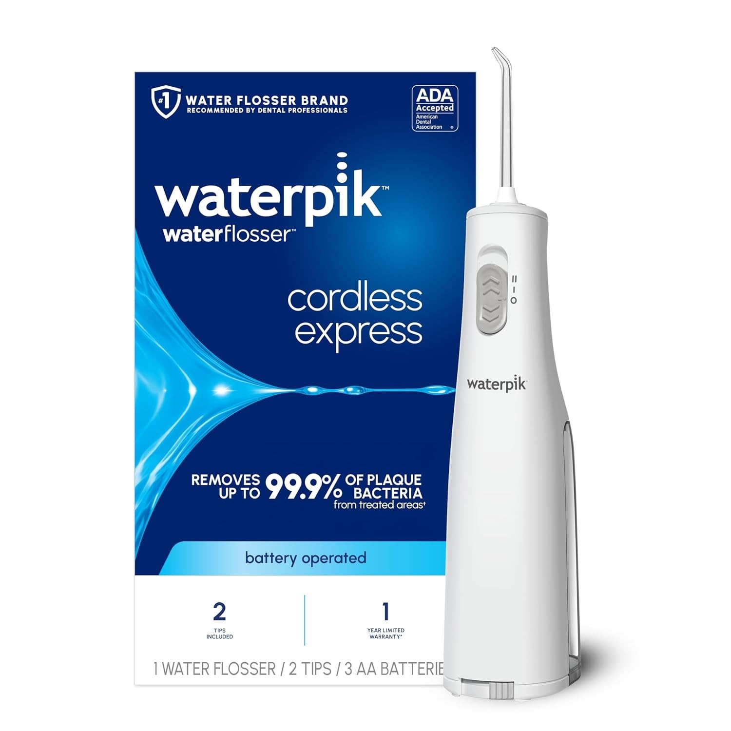 Waterpik Cordless Water Flosser Battery Operated & Portable WF-02W011 (9742)