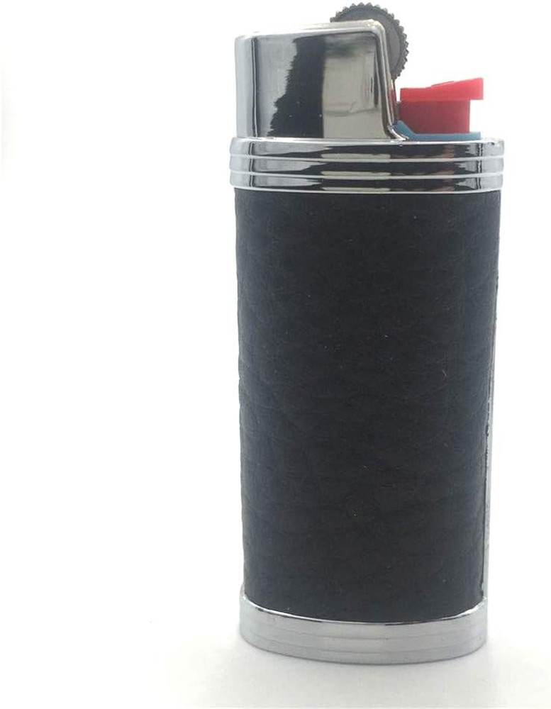 Metal Leather Lighter Case Cover Holder for BIC Mini Lighter J5