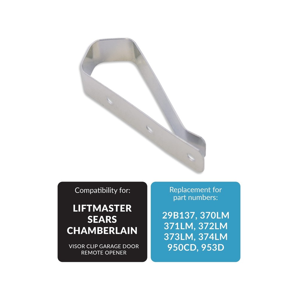 Garage Door Replacement Visor Clips for Garage Door Remotes 1 Pack