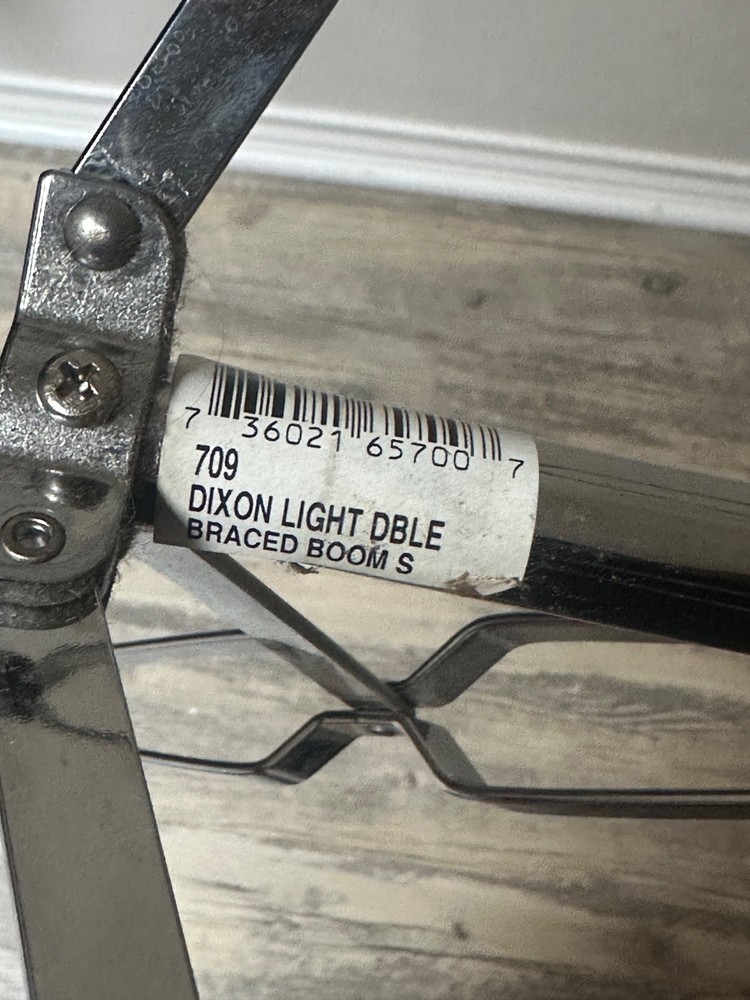 Dixon 709 Light Double Braced Boom Stand Chrome