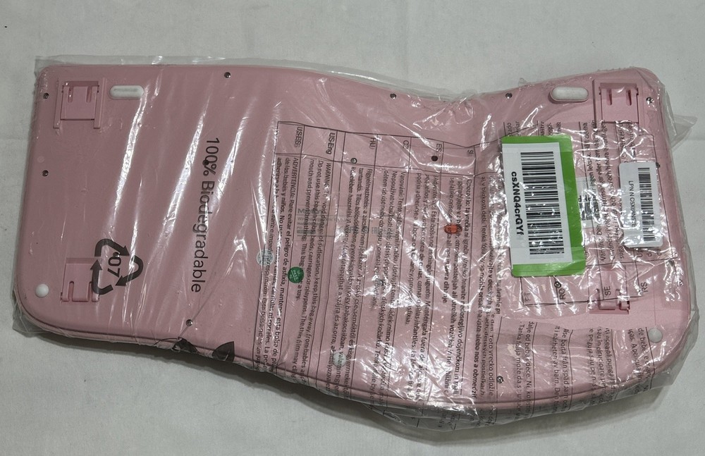 Meetion Ergonomic Wireless Keyboard Pink