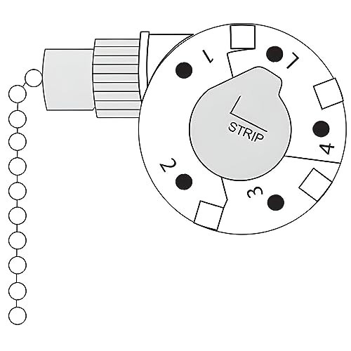 ZE-268S5 ZH 4 Speed 5 Wire Pull Chain Ceiling Fan Switch Replacement Repair