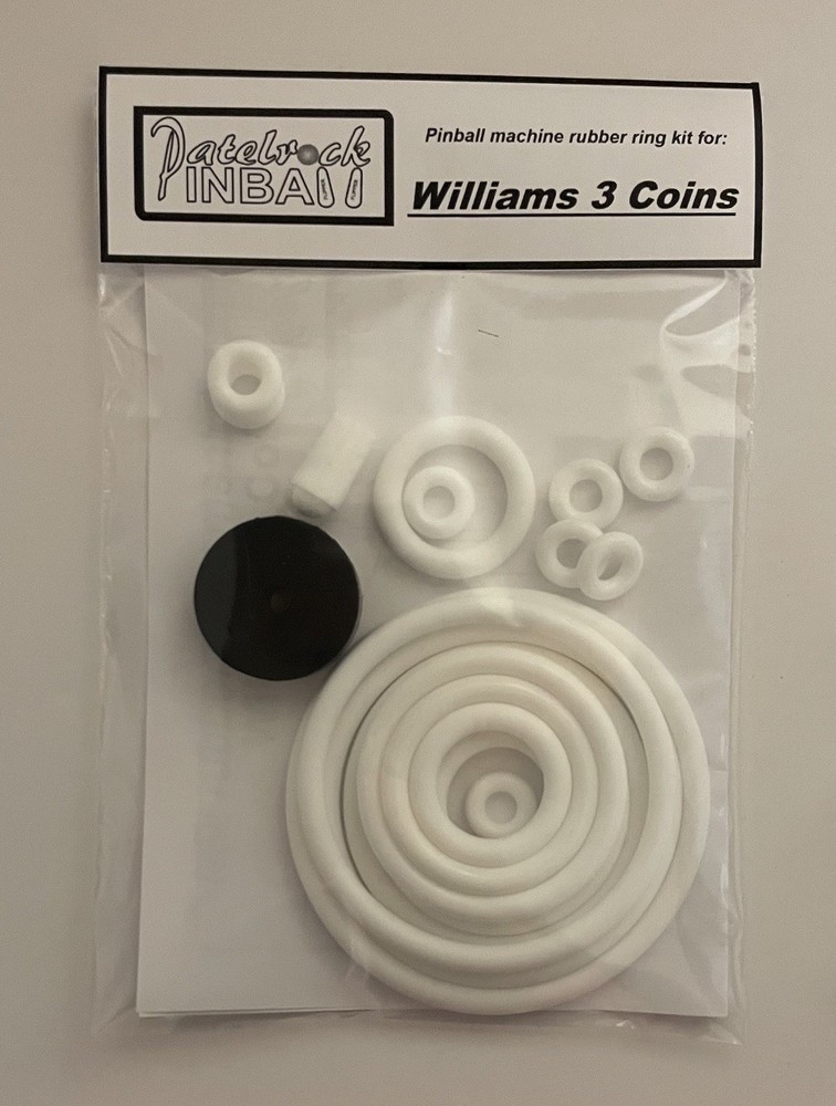 1962 Williams 3 Coins Pinball Machine Rubber Ring Kit
