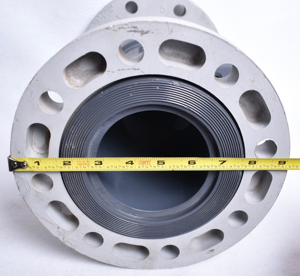 Omega Engineering Flanged Mounted PVC Turbine Flow Meter Tee FTB740