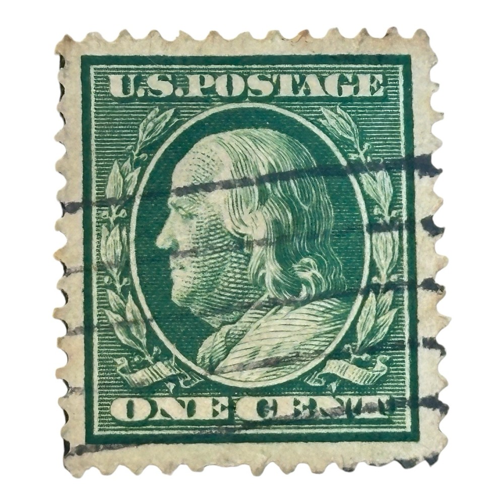 Benjamin Franklin 1 Cent Green Stamp