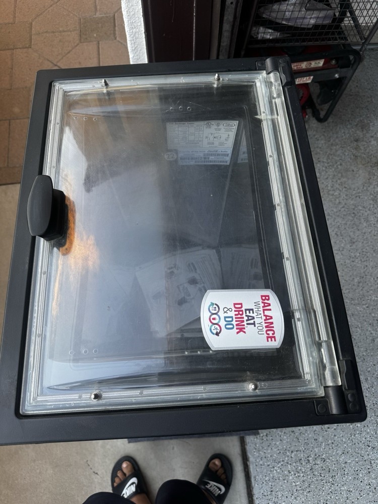 Coca Cola cooler flip top Impulse Used. Good Working Condition Very Clean.
