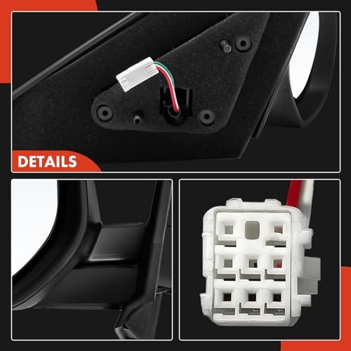 Power Door View Mirror - Compatible with Mazda 3 2010 2011 Left Driver Side