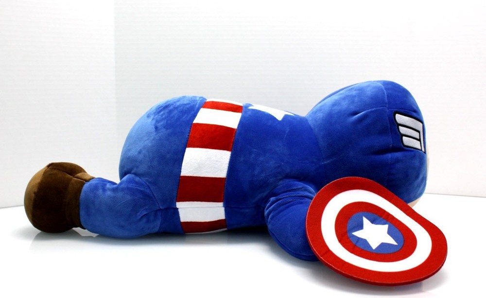 5 Piece- MARVEL COMICS Comforter + Sheet Set + Cuddleez 24" CAPTAIN America TWIN
