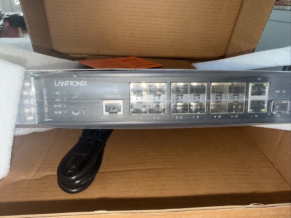 Lantronics Managed 12 Port SFP Switch