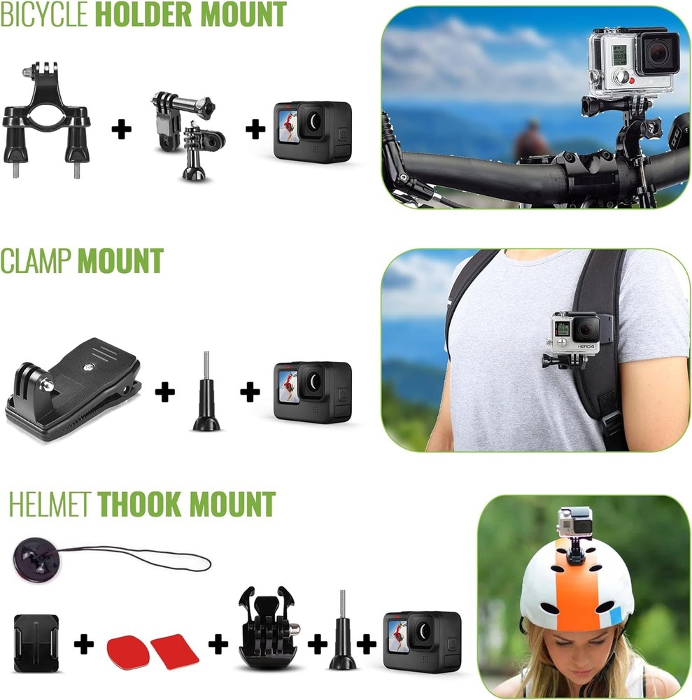 Go Pro HERO Compact - Waterproof Action Camera 50 In 1 Accessory Bundle + More