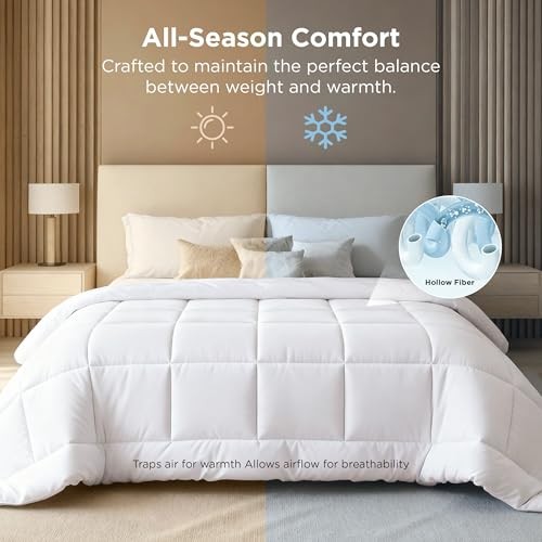 Comforter Duvet Insert - Quilted Comforters Size, All Oversize Queen White