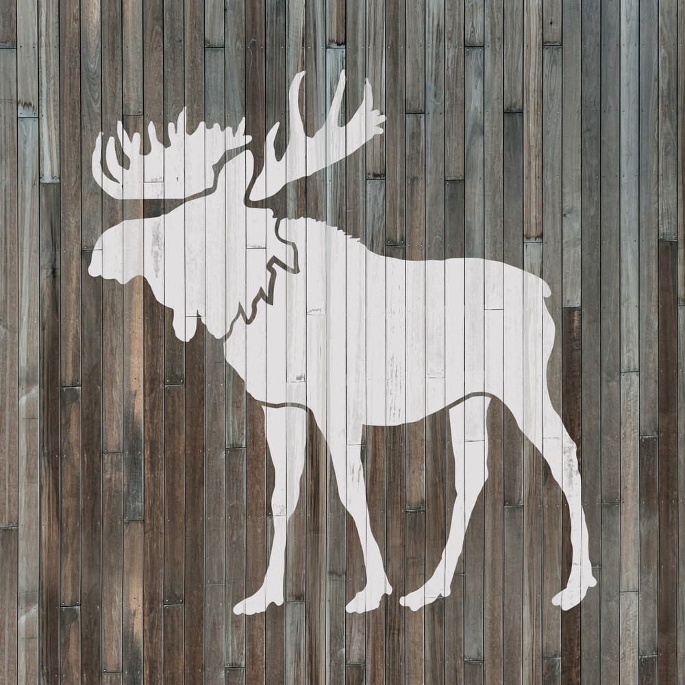 Moose Stencil - Durable & Reusable Mylar Stencils