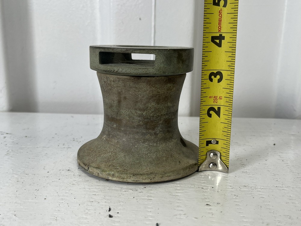Vintage Bronze Sailboat Winch single speed