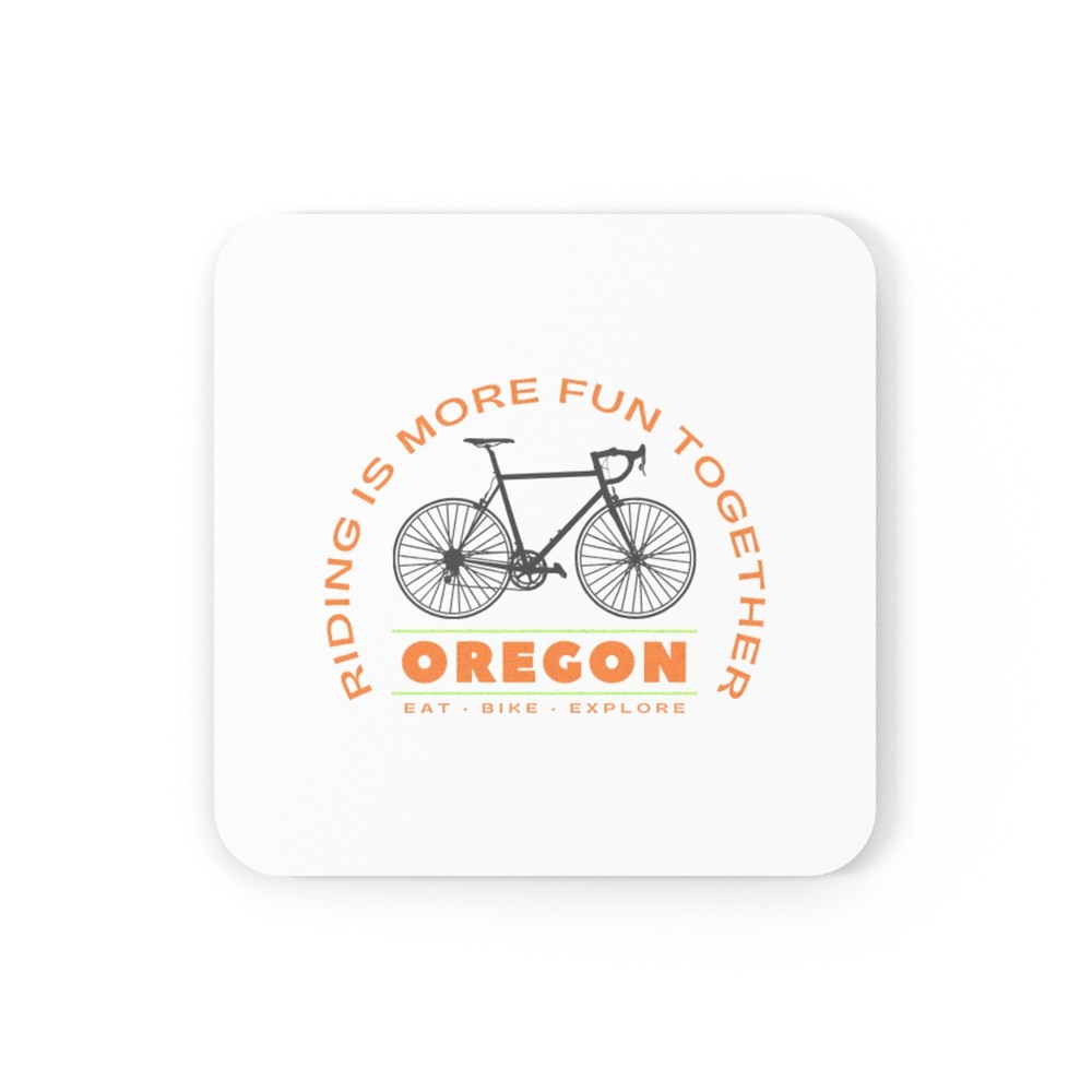 Bicycle Coaster w/ Cork Back