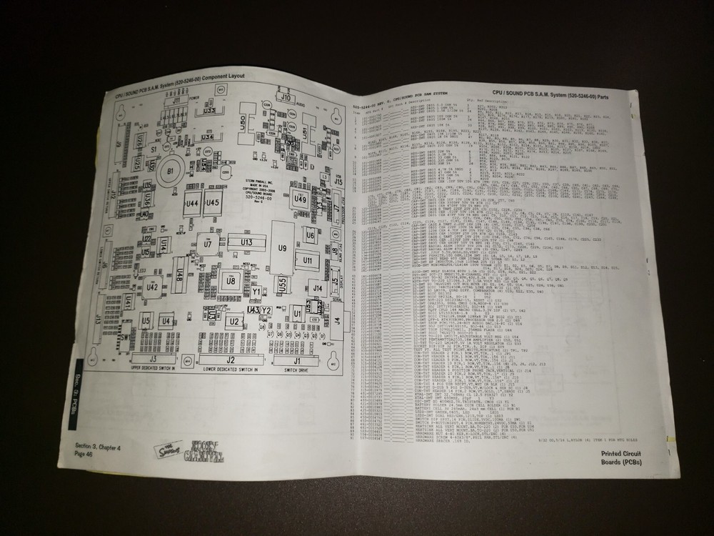 Stern SIMPSONS KOOKY CARNIVAL Arcade Redemption Game Original Manual