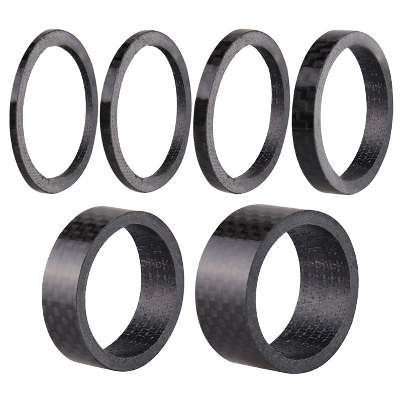 5 Pcs Lightweight Bike Stem Headset Washer Bicycles Front Fork Stem Spacers