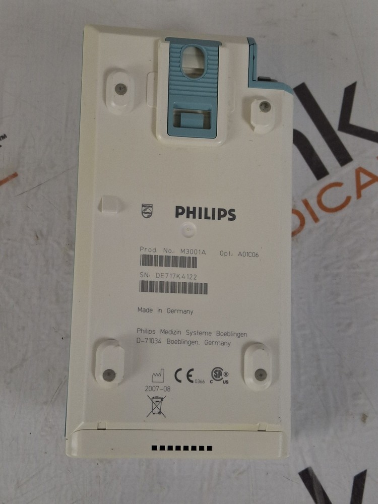 Philips M3001A-A01C06 Fast SpO2, NIBP, ECG, Temp, IBP MMS Module