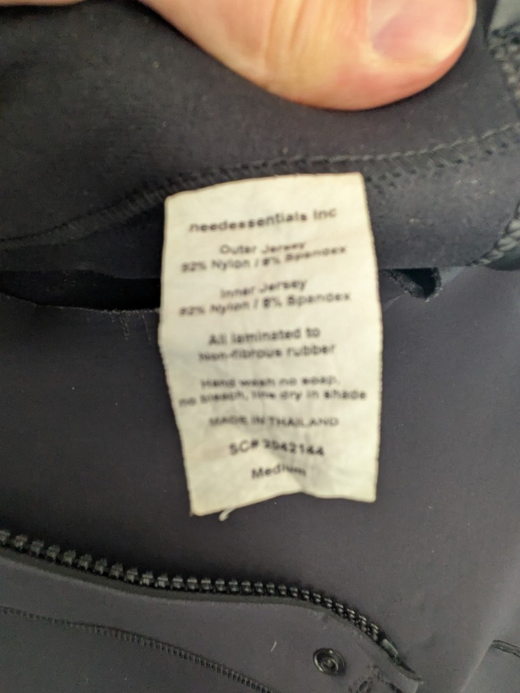 needessenitals 2mm Thermal Bib Zip Spring Wetsuit