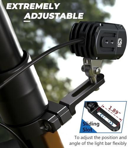 2PCS UTV Light Bar Mounts, Sturdy Aluminium Alloy LED Light Mounting Brackets,