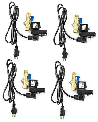 Electronic Drain Valve, 4 Pack AC 110V 1/2'' Integrated Automatic Timed Ta